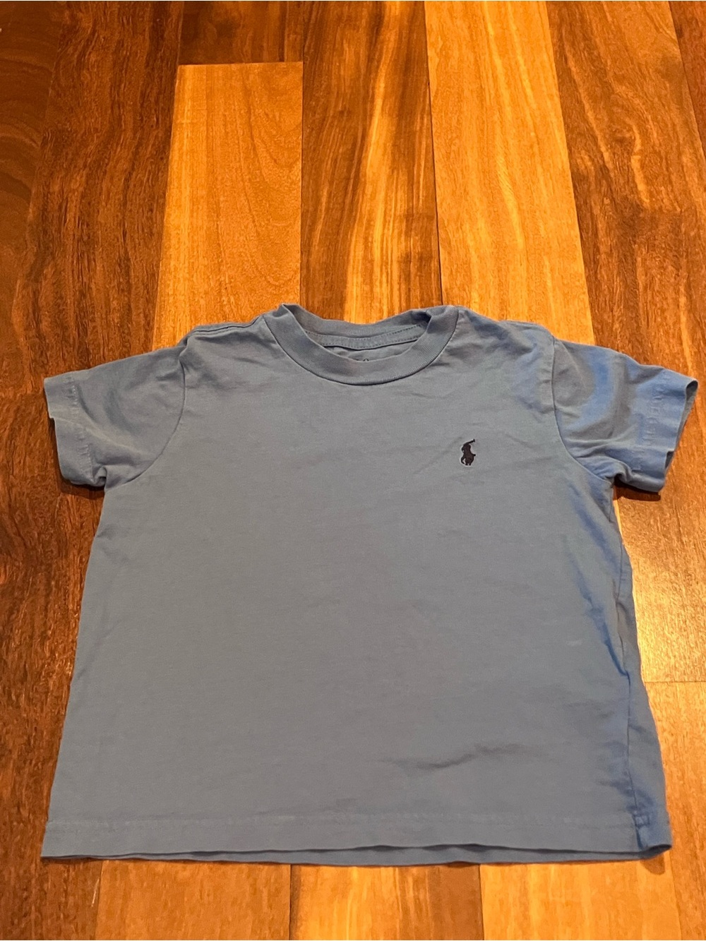 Polo by Ralph Lauren Kids Light Blue Crew Neck Tee with Navy Pony